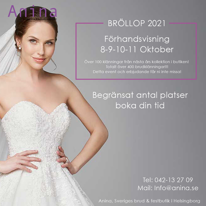 Vi är först med det sista! DESIGNERWEEKEND hos ANINA!