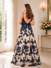 Ladda upp bild till gallerivisning, Aftonklänning / Balklänning Loré 8PA002 navy /nude