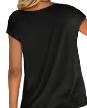 Ladda upp bild till gallerivisning, Topp med liten ärm i stretch