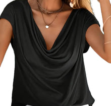 Ladda upp bild till gallerivisning, Topp med liten ärm i stretch