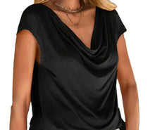 Ladda upp bild till gallerivisning, Topp med liten ärm i stretch