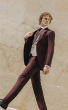 Ladda upp bild till gallerivisning, Roberto Vincetti kostym 2 delar wine