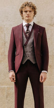 Ladda upp bild till gallerivisning, Roberto Vincetti kostym 2 delar wine