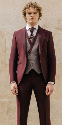 Roberto Vincetti kostym 2 delar wine