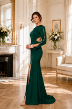 Ladda upp bild till gallerivisning, Aftonklänning / Balklänning  H1013 emerald