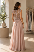 Ladda upp bild till gallerivisning, Aftonklänning / Balklänning Fiesta 47033 dusty rose