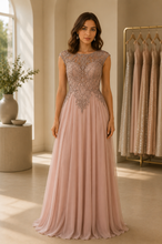 Ladda upp bild till gallerivisning, Aftonklänning / Balklänning Fiesta 47033 dusty rose