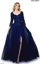 Ladda upp bild till gallerivisning, Balklänning / Aftonklänning  Gino Cerruti 6461Q navy