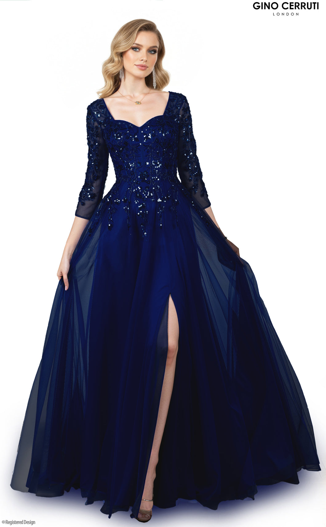 Balklänning / Aftonklänning  Gino Cerruti 6461Q navy