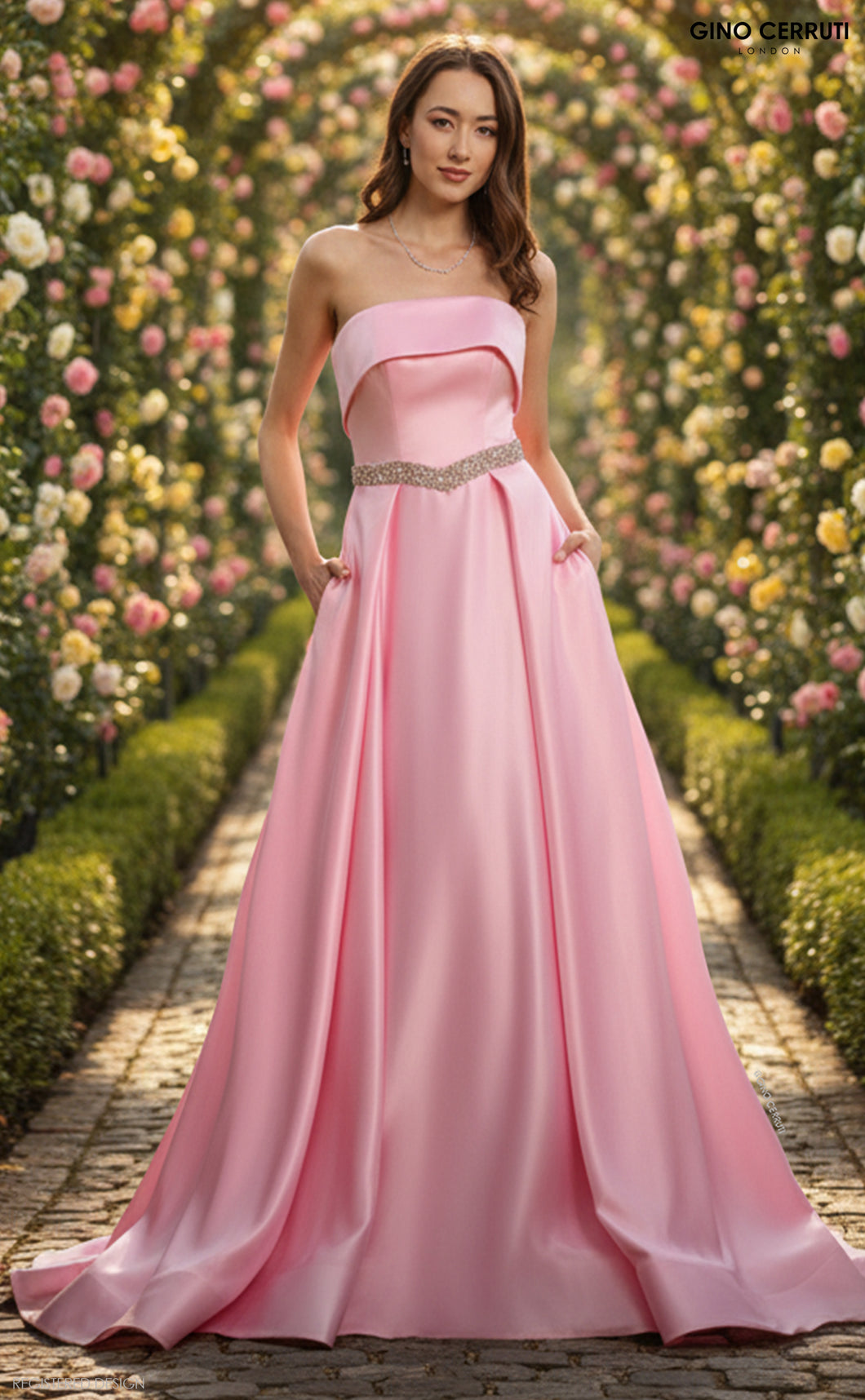 Balklänning / Aftonklänning  Gino Cerruti 7332 C baby pink