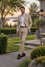 Ladda upp bild till gallerivisning, Linnebyxa Khaki Erla of Sweden