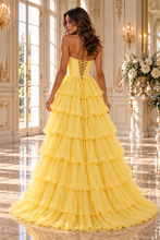 Ladda upp bild till gallerivisning, Aftonklänning / Balklänning  Venitti Carmen 851120 yellow