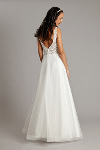Långklänning/ Balklänning PartyLine H1037 ivory