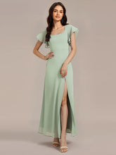 Ladda upp bild till gallerivisning, Lång klänning med fjärilsärm sage