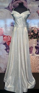 Aftonklänning / Balklänning Eva 33373 silver