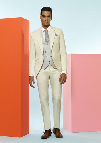 Javier Arnaiz kostymset 5 delar creme