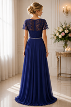 Ladda upp bild till gallerivisning, Aftonklänning / Balklänning  Susanna Rivieri 312123 navy/blue