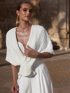 Cape / Sjal  E 55 stickad
