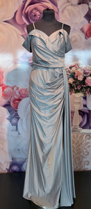 Lång klänning från PartyLine 73007 silver