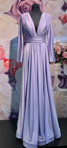 Aftonklänning / Balklänning med lång ärm  PartyLine 11835 lilac