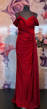 Ladda upp bild till gallerivisning, Lång klänning från PartyLine 73007 dark red