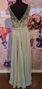 Aftonklänning / Balklänning MoriLee 21522 sage