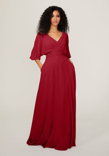 REA Aftonklänning / Balklänning MoriLee 21792 claret