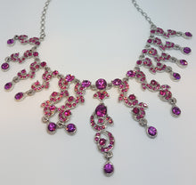Ladda upp bild till gallerivisning, Strasshalsband cerise