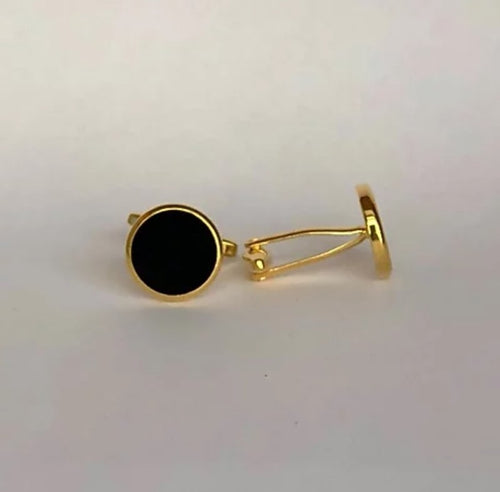 Manschettknappar svart onyx